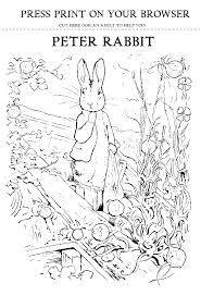 Beatrix Potter S Peter Rabbit Printout For Coloring Peter Rabbit And Friends Rabbit Colors Beatrix Potter Illustrations