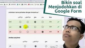 Check spelling or type a new query. Cara Membuat Soal Menjodohkan Di Google Form Youtube