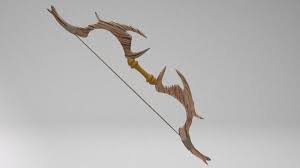 Uv mapped for easy editing. 3d Asset Fantasy Bow Cgtrader