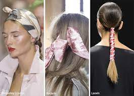 Spring Summer 2018 Hair Accessory Trends Summer Hair Accessories Hair Wraps Silk Hair