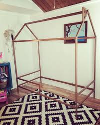 Rose gold twin bed frame. Modern House Twin Bed Frame Welded Metal Bed Frame For A Twin Size Bed Painted With Rose Gold Enamel Spray Paint T Twin Bed Frame Metal Bed Frame Metal Beds