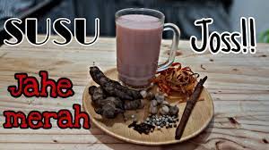 5 sdm jahe gajah, haluskan; Resep Susu Jahe Merah Anti Corona Ide Jualan Youtube