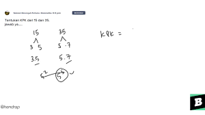 Kpk dari 5 dan 15. Tentukan Kpk Dari 15 Dan 35 Youtube
