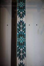 Cherokee Native American Style Extra Wide Hat Band Beaded Hatband Bead Loom Designs Native Beading Patterns Bead Loom Patterns