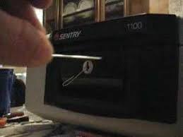 To get to the opening of the safe, go to 2:20 thanks for. Sentry 1100 With A Paperclip Youtube
