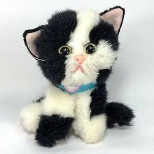 Black And White Cat Stuffed Animal Tyco Kitty Kitty Kittens Black White Cat Blue Collar 1992 Stuffed Animal Plush Ebay Pets For Sale Animals White Cat