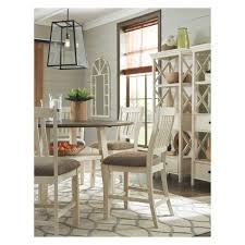 Bolanburg Round Drop Leaf Counter Table Antique White Signature Design By Ashley Round Dining Room Table Round Dining Room Dining Room Table