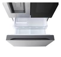LG Standard-Depth InstaView 24.5-cu ft 3 -Door 33-in Wide with Dual Ice Maker and Door within Door ( PrintProof Stainless Steel )