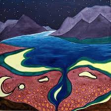 Finished Trying This Dreamscape Out On A Wood Panel With Inks Different Subtle Textures Than The Paper And I Switched The Art Nature Paintings Meditation Art