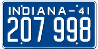 Stolen plates must be reported to law enforcement and section 1 must be completed by law enforcement prior to replacement or duplicate plate issuance. 1941 Indiana State License Plate Embossed With Your Custom Number Custom Personalized Vanity Auto Plates Licenseplates Tv