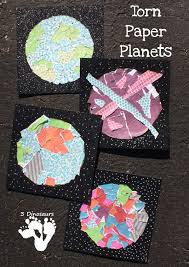 Easy To Make Torn Paper Planets Space Art Projects Space Crafts Space Crafts For Kids