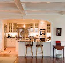 By containing the kitchen space to a single wall section more space remains for other functions and features. Pin On Kitchen