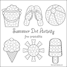 Signup to get the inside scoop from our monthly newsletters. Summer Dot Activity Free Printables The Resourceful Mama