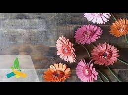 How To Make Paper Gerbera Flower Gerbera Flower How To Make Paper Paper Flowers