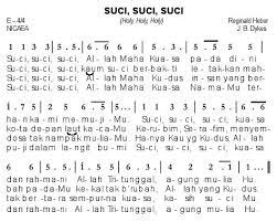 O'er the world a star is sweetly gleaming, now come the wisemen from out of the orient land. Suci Suci Suci Holy Holy Holy Partitur Not Angka Excellent In The Future