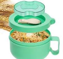 Amazon.com | Unbreakable Microwave Soup Mugs with Lids and ...