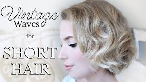 Styling Short Hair Easy Vintage Curls For A Chin Length Bob Ghd Curls Youtube Chin Length Hair Vintage Curls Vintage Short Hair