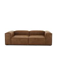 Weitere ideen zu braunes sofa, wohnzimmer design, wohnung. Modulares Sofa Lennon 3 Sitzer In Braun Aus Recyceltem Leder Westwingnow