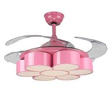 Ceiling fans with lights for kids roomsthanks for watchingremember to like, rate, and subscribe for more cool home design.search, discover and share your. Huston Fan 42 Inch Modern Pink Mute Child Flowers Ceiling Fan Lights Kids Room Bedroom Kindergarten Led Dimmable Chandelie Chandelier Fan Fan Light Ceiling Fan