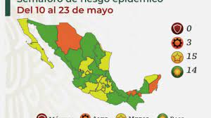 Para entrar a semáforo verde se debe tener una ocupación hospitalaria menor a 50 por ciento en la ciudad. Semaforo Covid 14 Estados En Verde 15 En Amarillo Y 3 En Naranja