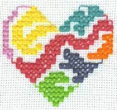 Click here to download the printable pattern! Free Heart Cross Stitch Printable Patterns Cross Stitch Heart Cross Stitch Patterns Cross Stitch Samplers