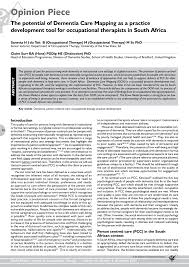 These features can add up to $15 a month to your current. Pdf The Potential Of Dementia Care Mapping As A Practice Development Tool For Occupational Therapists In South Africa