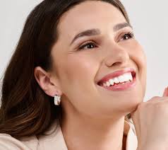 UltraFine 950 Silver Squared Edge 0.75" Hoop Earrings, 2.8g