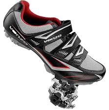 Venzo Mountain Mens Bike Bicycle Cycling Compatible With Shimano Spd Shoes Pedals Cleats Good For Spin Cycle Off Road Mtb Package