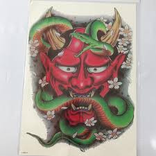 Mẫu cá này luôn được lòng phái mạnh vì độ ngầu của nó. Hinh XÄƒm Dan Kin LÆ°ng Cao Cáº¥p Máº·t Quá»· Ngáº­m Ráº¯n Xanh 34x48cm Táº·ng Báº¯p Tay Xinh 15x21cm Hazomi Com Mua Sáº¯m Trá»±c Tuyáº¿n Sá»' 1 Viá»‡t Nam