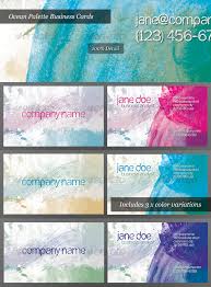 The following list will help you to identify the component parts of your business card and determine which ones you want to include and which are optional. Ocean Palette Business Cards For Artists And Painters By Scottwills