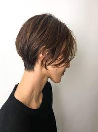 ハンサムショート くびれが綺麗な前髪なしショートボブ 前髪なし ショートボブ ハンサムショート 前髪なし ショート