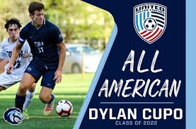 Congratulations to senior forward Dylan Cupo for earning All-American  honors from the United Soccer Coaches Association! Cupo has garnered  multiple postseason accolades, including first team all-state and  all-Shore, as well as the