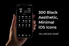 The icons are available in 3 different colorways — black, white and midnight green. 300 Dark Teal Minimal Ios Icon Pack Custom Designed Icons Creative Market