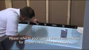 High gloss acrylic surface for a bright shine. Lyons Victory Tub Installation Video Youtube
