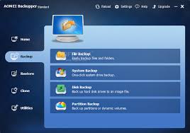 Data Recovery Software Center Aomei Backupper Standard Backup Software Partition