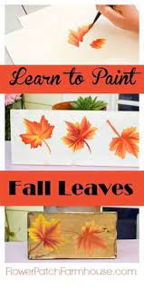 (#sponsored) have you seen the awesome oversized farmhouse wall art over on pinterest, have a cricut machine (or are considering getting one) and want to. How To Paint Fall Leaves For Autumn Decor Painting Crafts Learn To Paint Flower Painting