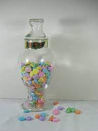 Vintage Brachs Candy Jar Storage Apothecary Wavy Glass Etsy Brachs Candy Jar Storage Candy Jars