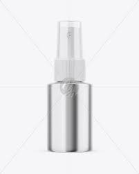 Glossy Metallic Spray Bottle Mockup In Bottle Mockups On Yellow Images Object Mockups