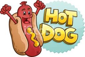 Hot dog fast food vector pop art style. Hot Dog Cartoon Character Celebrating Vector Images