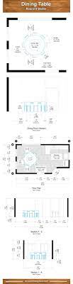 For example, if you have a 12' x 9½' space, the maximum size for your table would be 72 x 40. Proper Dining Room Table Dimensions For 4 6 8 10 And 12 People Charts Home Stratosphere