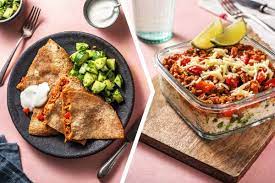 Beef Quesadillas To Beef With Rice Recipe Hellofresh
