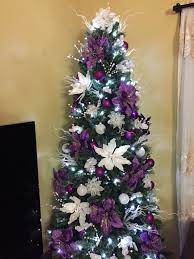 Purple christmas tree decorations mesh christmas tree peacock christmas beautiful christmas trees christmas love holiday tree xmas tree purple christmas trees. Purple Silver Purple White Christmas Tree Decorations Novocom Top