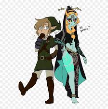 Link is a fictional character and the main protagonist of nintendo's video game series the legend of zelda. It She Skyward Sword Link Link And Midna Zelda Anime Cartoon Hd Png Download 556x761 5279772 Pngfind