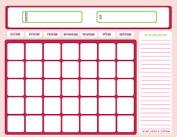 blank month calendar pinks free printable downloads from