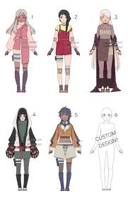 Naruto Collab Adoptables Open By Mairingo Naruto Clothing Naruto Oc Characters Naruto Art