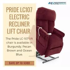 The Pridelc107 Features An Infinite Position System Allowing For A Variety Of Comfort Levels From Watching Lift Chairs Electric Recliners Independent Living