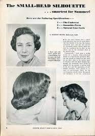 The Small Head Silhouette Hairstyle Vintage Hair Vintage Hairstyles Silhouette 1940s Hairstyles