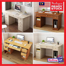 Officegapsupplymalaysia.com supply office furniture ranging from office tables, office chairs, study. Study Deck Writing Desk Office Table With Drawer Computer Desktop Table Shopee Malaysia