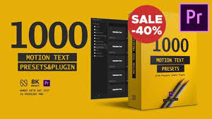 Text Presets Premiere Studio Plugin Videohive Premiere Pro Glitch Motiontext Pack Pan Power Presets Promotion Seamlesstra Presets Videohive Plugins