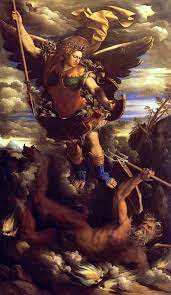 The Triumphant St Michael By Dosso Dossi 16th Century Love From Texas Susie Kemper Archangel Michael Archangels Angel Art